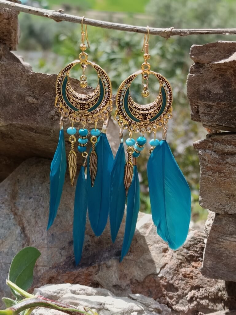pendientes pluma de maat