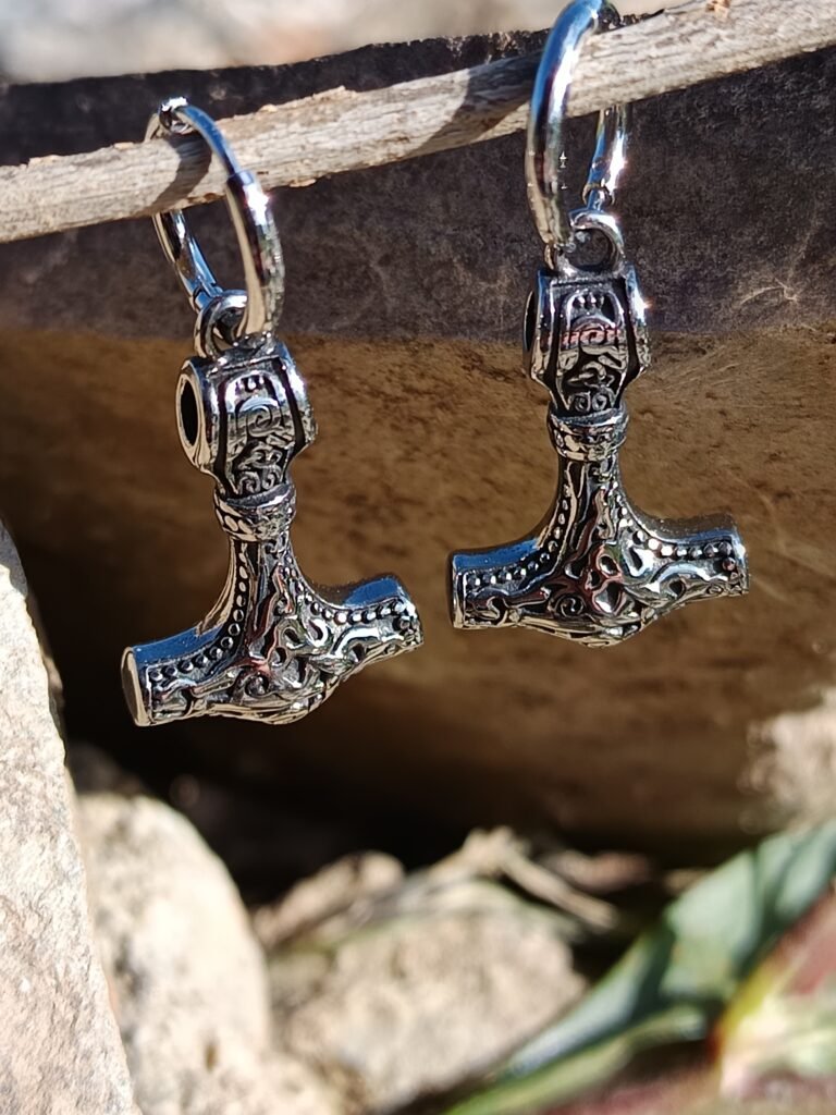 pendientes martillo de thor