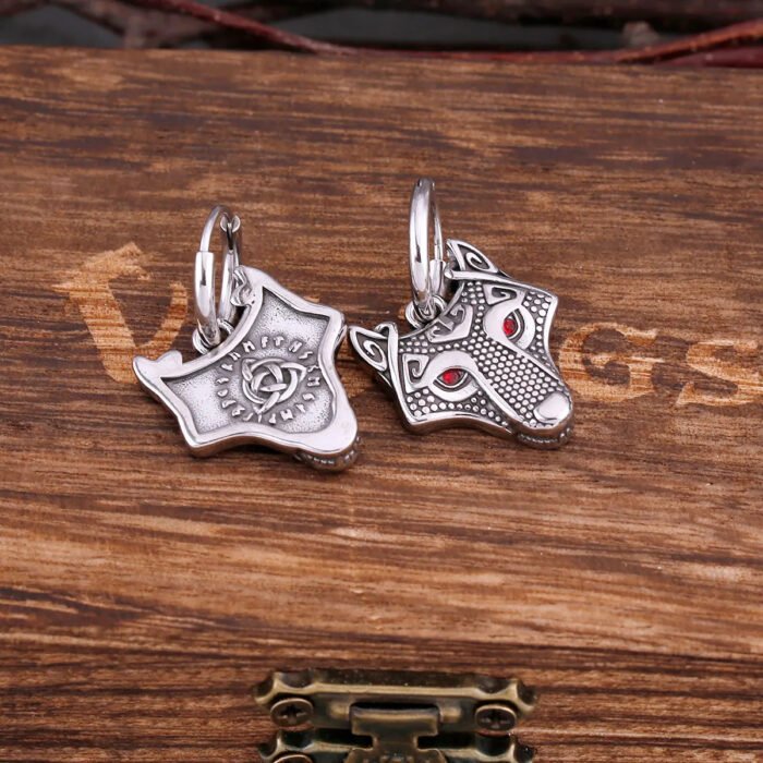 pendientes lobo fenrir