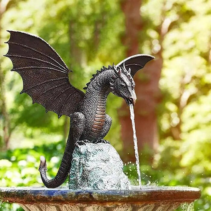 estatua dragon fuente