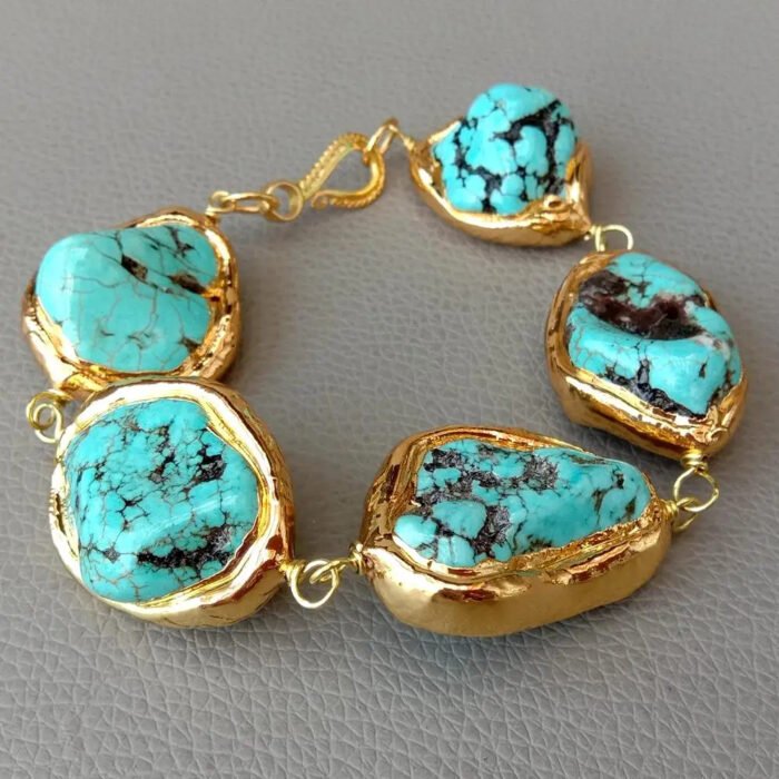 pulsera egipcia piedra turquesa