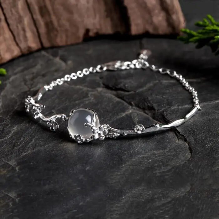 pulsera luna de plata