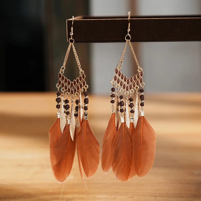 Pendientes Plumas en Cristal