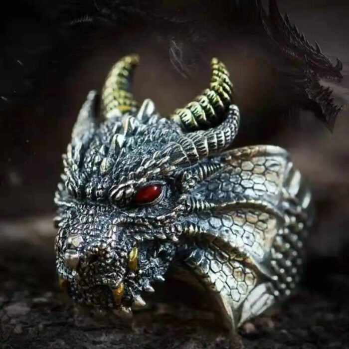 Anillo Dragón de Plata