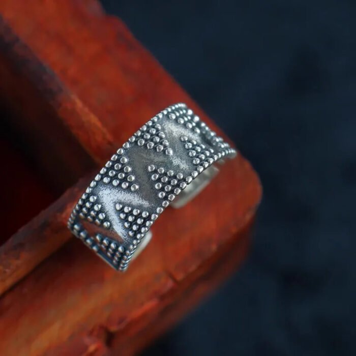 Anillo Egipcio Pirámides de Plata