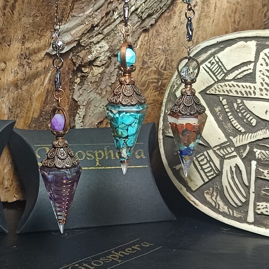 accesorios y decoración pendulos de cristales egipcios