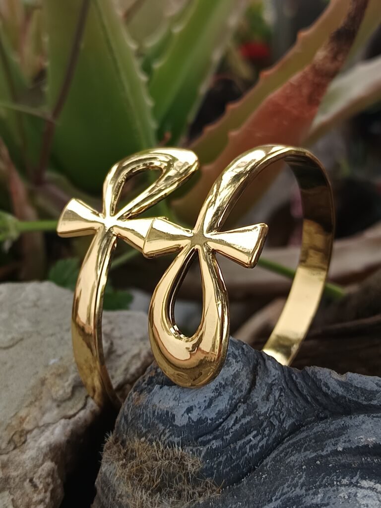 Brazalete Dorado del Ankh