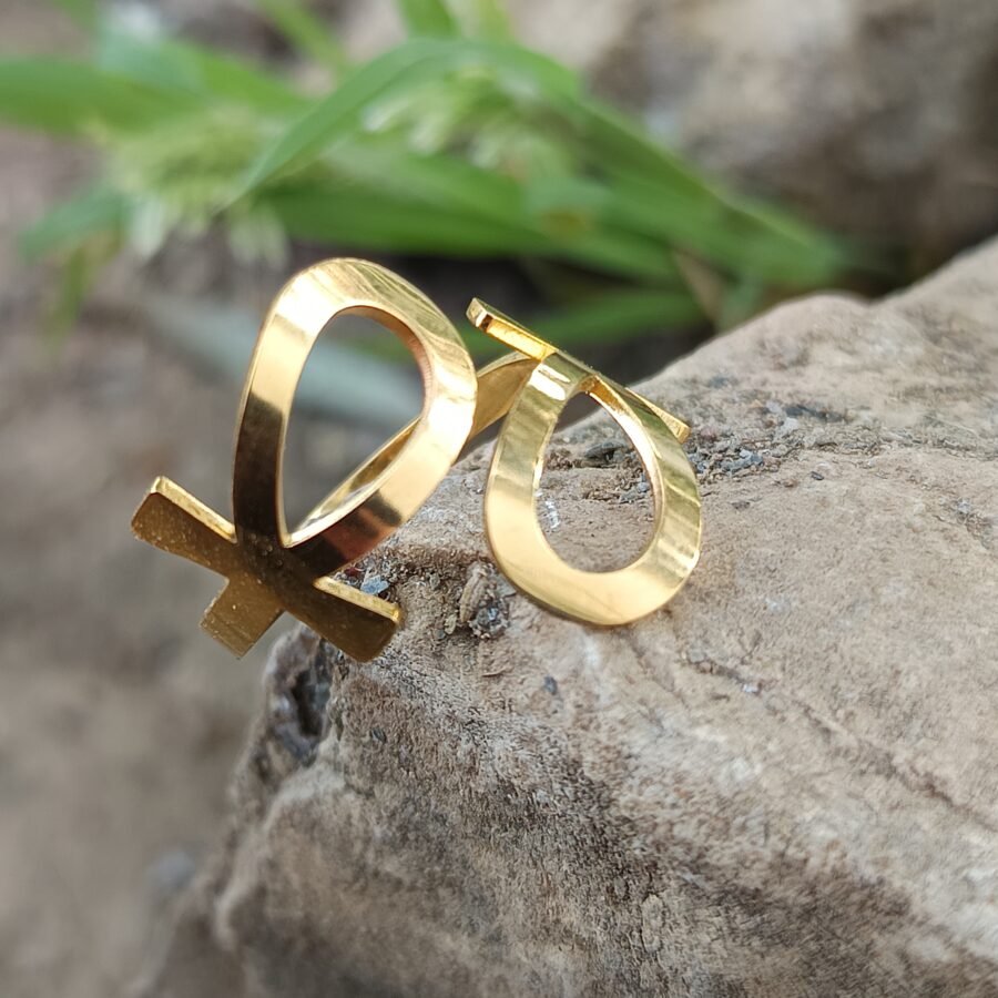anillo abierto del ankh