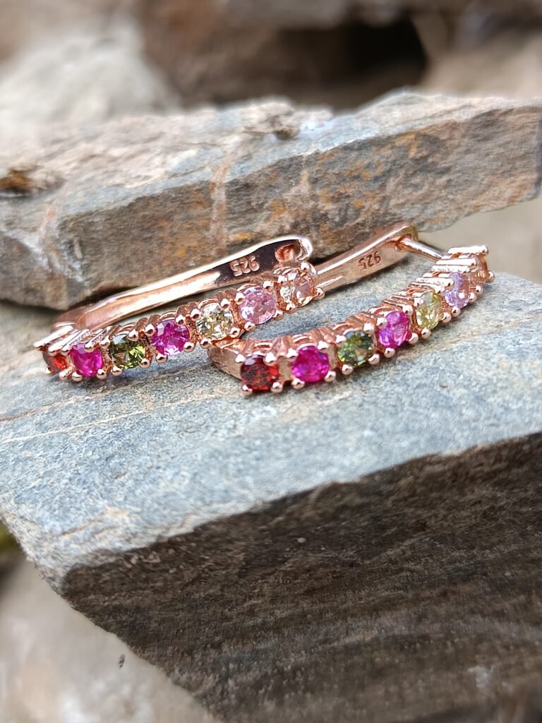 Pendientes Rosados de Circón