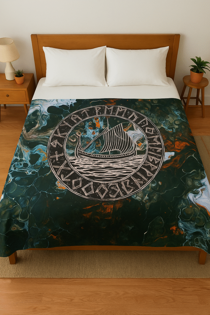 mitología nórdica tapiz vikingo